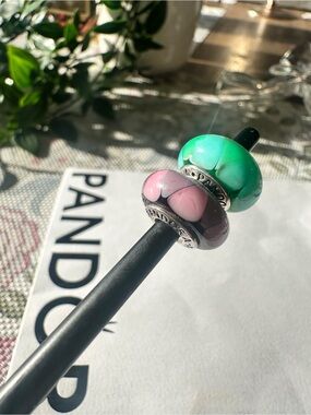 Beautiful authentic Pandora glass beads